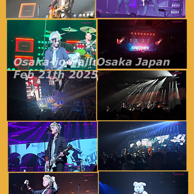 グリーン・ディ 2025年日本公演初日2月21日大阪 4Cam Audshot multi e