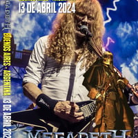 Megadeth 2024年南米公演4月13日ブエノスアイレス初日 Pro DVD