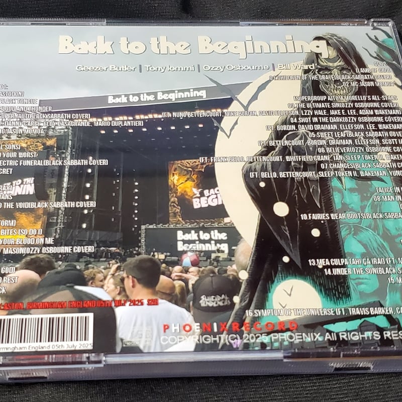 洋楽 Black Sabbath Back to the Beginning 2025 BLACK SABBATH Back to the Beginning 2025 Tour Poster Print
