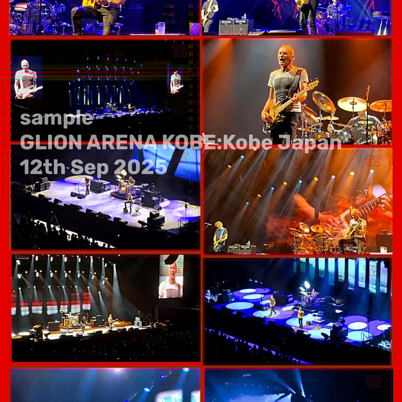 スティング2025年日本公演初日9月12日神戸 3Cam Aud multi shot Blu