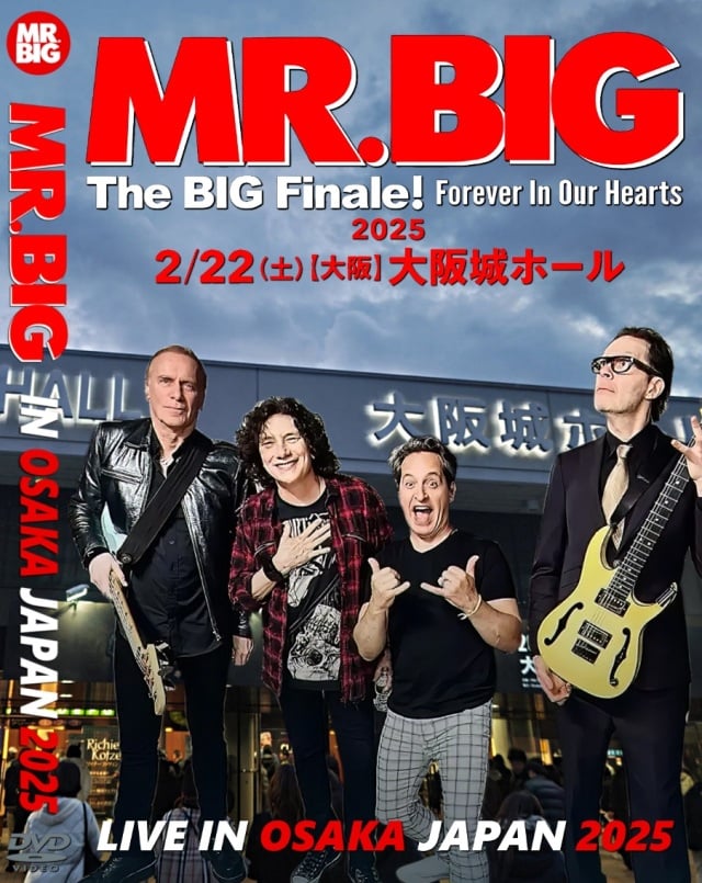 米放送ライブ盤2枚組 ELECTRIC BOYS/HARDLINE/MR.BIG Mr. Big 2025年 ファイナル日本公演2月22日大阪 4Cam Aud multi D