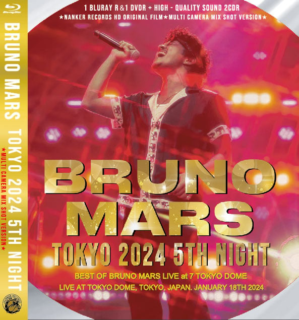 BRUNO MARS 「TOKYO 2024 5TH NIGHT」（4disc Ver) Vo