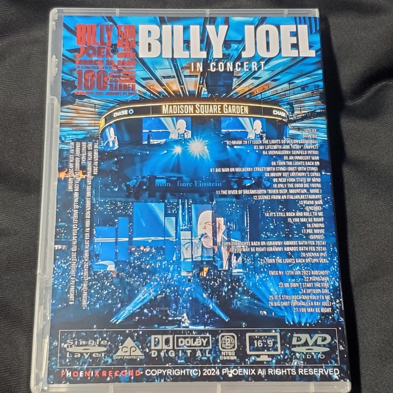 BILLY JOEL 2024年3月28日NY MSG 100回目公演＋bonus Pro D