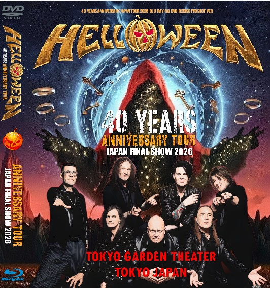 ハロウィン2026年日本公演最終日5月10日東京 Pro Blu-ray &DVD+bonus