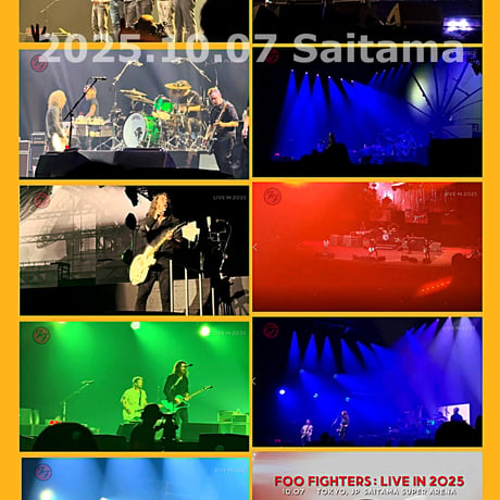 Foo Fighters 2025年日本公演初日10月7日埼玉　4cam Aud Multi edit DVD