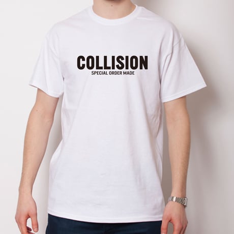 COLLISION BASIC LOGO T-shirt  少年と少女と女子用