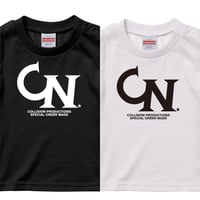 COLLISION MAIN LOGO T-shirt  少年と少女と女子用