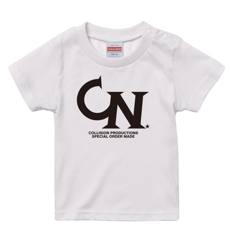 COLLISION MAIN LOGO T-shirt  少年と少女と女子用
