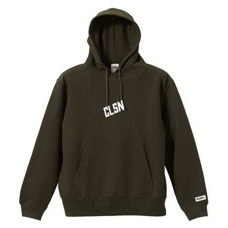 COLLISION 斜めの刺繍のパーカー
