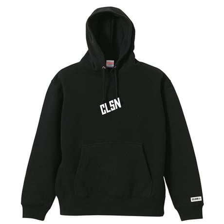COLLISION 斜めの刺繍のパーカー