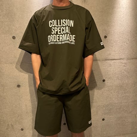 COLLISIONマルチファンクション マイクロリップストップ ルーズフィット Tシャツ