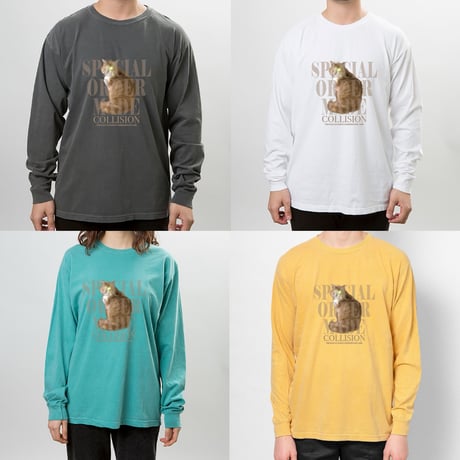 COLLISION VINTAGE CLOTHINGS 猫ロングTシャツ