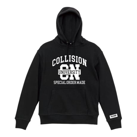 COLLISION CN12.7オンス ヘヴィーウェイトスウェットパーカーカレッジ