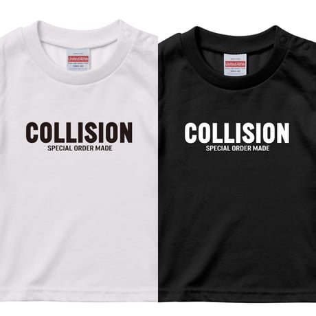 COLLISION BASIC LOGO T-shirt  少年と少女と女子用
