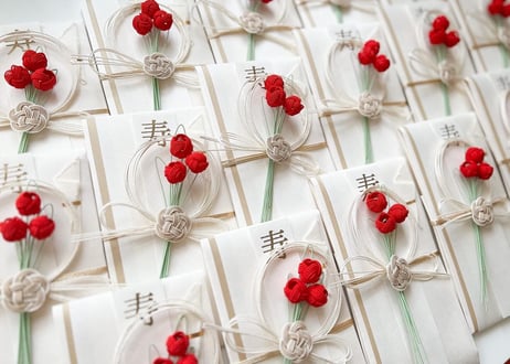 【花言葉タグ有】赤いチューリップの祝儀袋