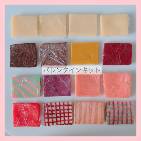 バレンタイン動画キット(ラッピング用品、クッキー缶セット)
