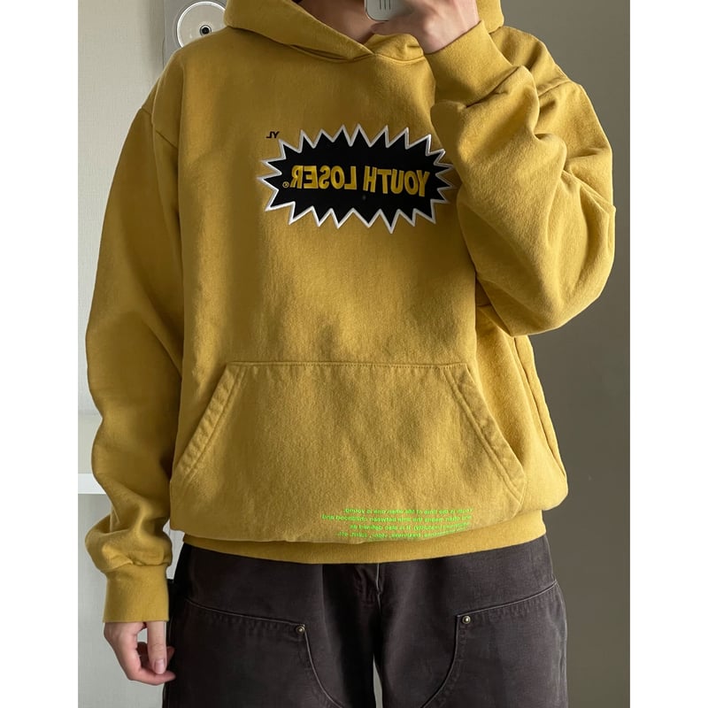 KUZIRA パーカー 黄色 hoodie KEBOZ（ケボズ）の「BB SMALL WAPPEN SWEAT FULL ZIP HOODIE