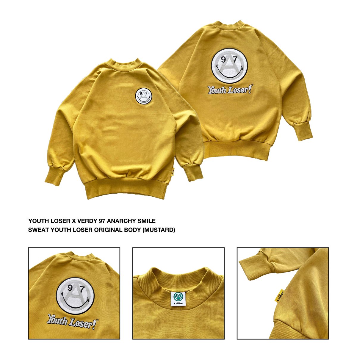伊勢丹 - Youth Loser Verdy Anarchy smile sweat 新品 97 ANARCHY SMILE SWEAT | Youth Loser