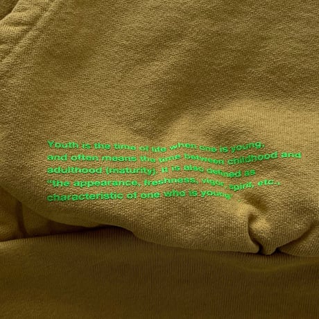 GIZAGIZA YOUTHLOSER MUSTARD HOODIE