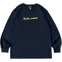 LOGO LONG T-SHIRT NAVY PATINA YELLOW