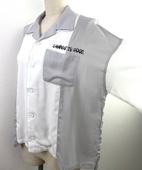 【SAMPLE】切り替え開襟シャツ（SA142）