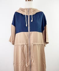 【SAMPLE】フーディーロングZIPワンピース（SA081）