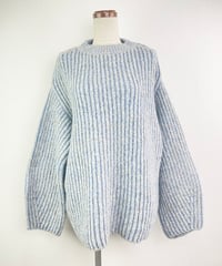 配色片畔オーバーニット(AI126012-06)