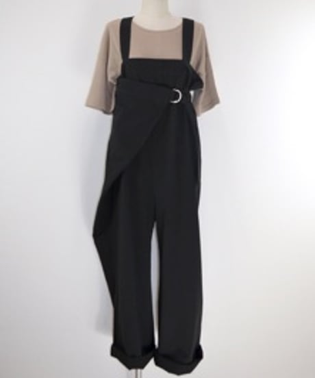 新品 CIVARIZE サスペンダー付き ワイド サルエル パンツ 黒