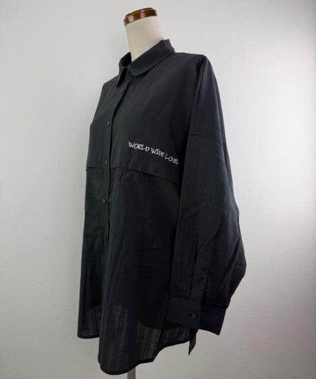 WWL!スラブワイドシャツ(AE003015-09)