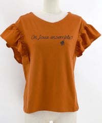 異素材フリルTシャツ(RF239001-43)