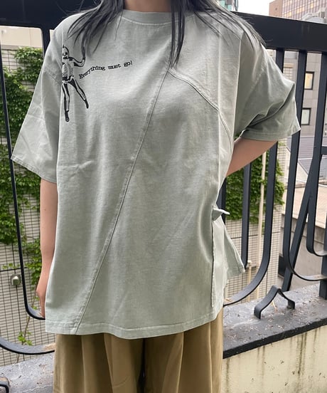 ピグメント天竺パッチワークTシャツ(AF202013-65)
