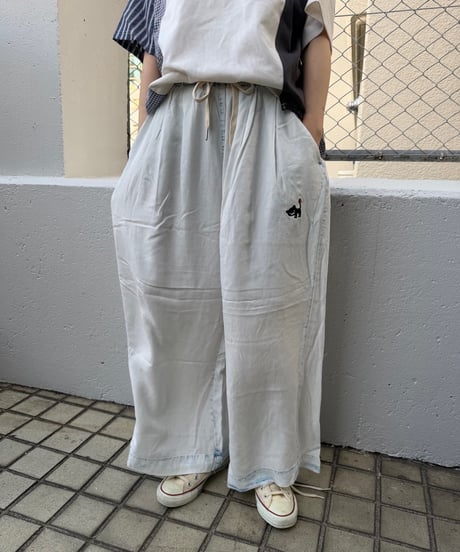 4.5OZテンセルワイドパンツ(RH005015-01)