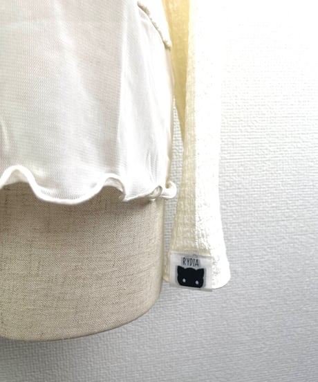 シャーリング裾シアーロンTEE（RF102015-92）