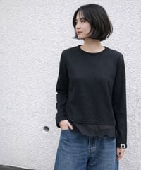 シャーリング裾シアーロンTEE（RF102015-09）