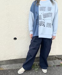 TC裏毛ワッフル切り替えトップス(AF302013-30)
