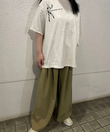 ピグメント天竺パッチワークTシャツ(AF202013-01)