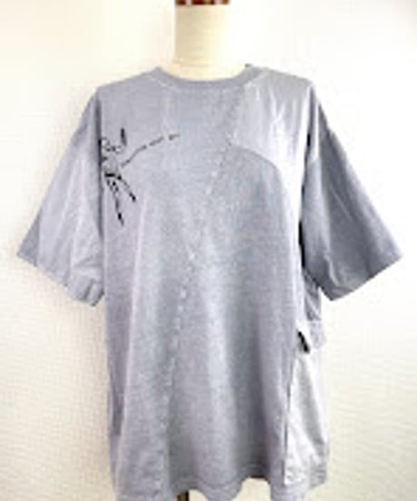 ピグメント天竺パッチワークTシャツ(AF202013-38)