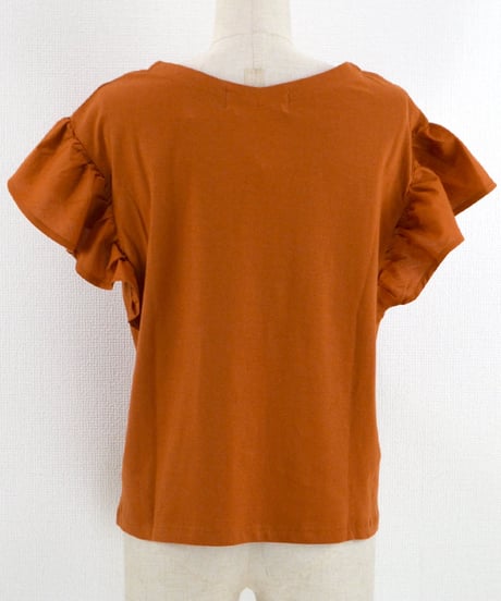 異素材フリルTシャツ(RF239001-43)