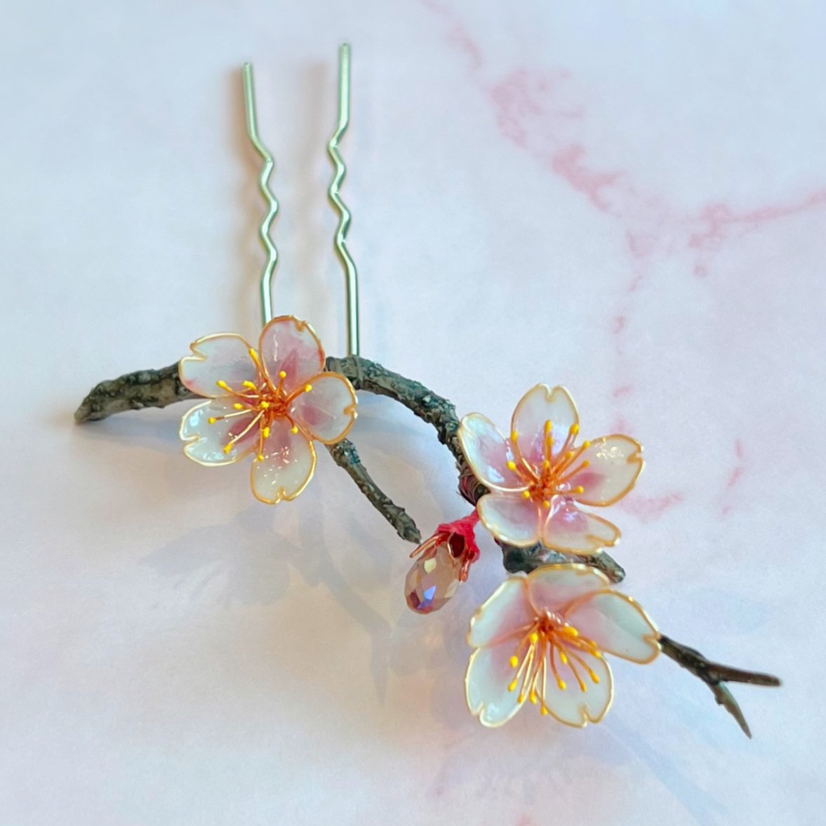 かんざし 簪✧桜 2017 桜 簪【 桜雲 】出品いたしました : 榮 - kanzashi sakae - 簪作家