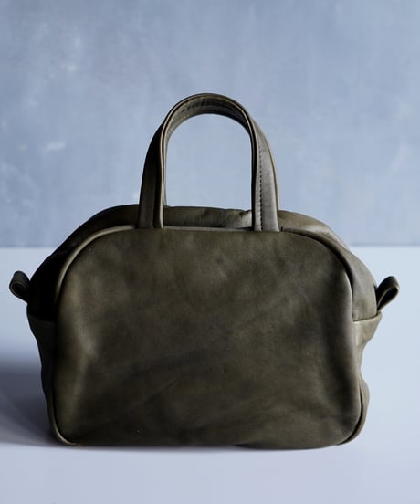 odd　ファスナーの無いミニボストン　khaki