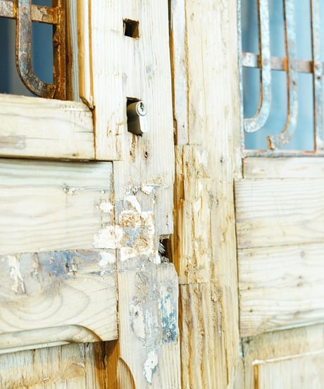iron lattice door
