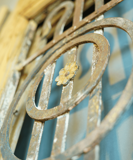 iron lattice door