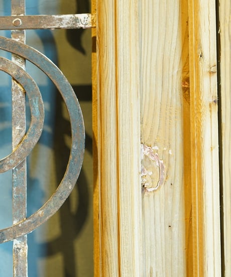 iron lattice door