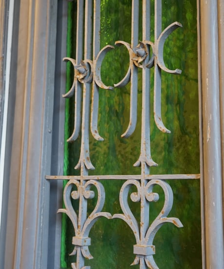 Iron double door