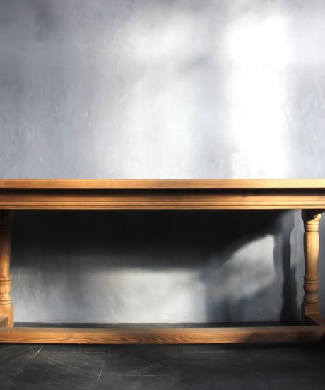 BLA:NC Oak original leg dining table