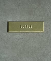 FUTAGAMI ルームプレート　四角〈toilet〉