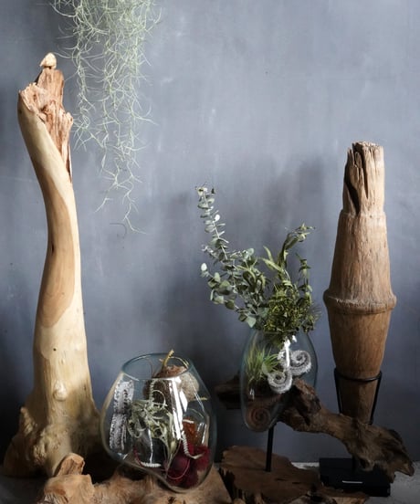 "キノモノ"　Glass planter　A