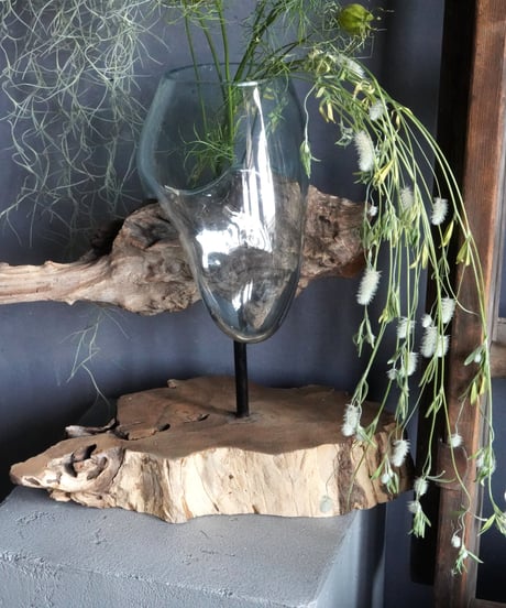 "キノモノ"　Glass planter　A