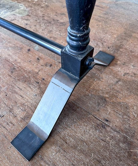 Black painted hanger rack