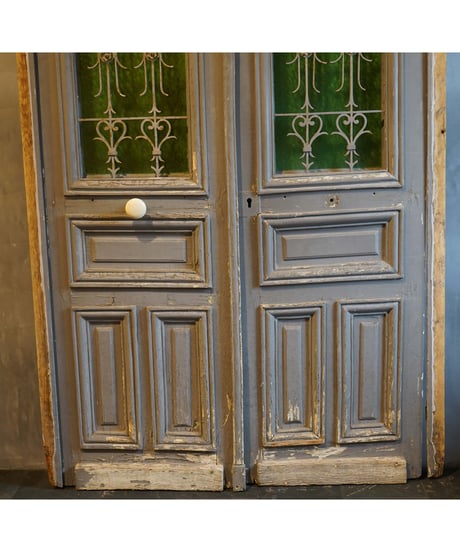 Iron double door